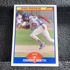 1989 Score Baseball Card #642 Dwight Smith Chicago Cubs Rookie. rookie card picture