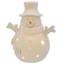 Snowman White Resin