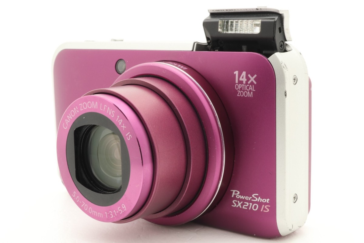 Canon PowerShot SX210 IS Purple Compact Digital Camera From