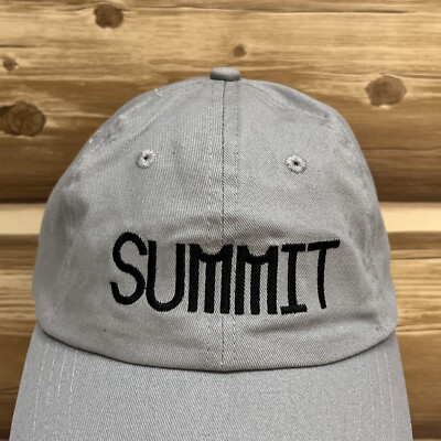IBFMA Summit Hat Cap Strap Back Gray Investment Outdoors Casual