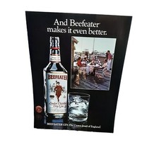 1985 Beefeater Gin Crown Jewel of England Print Ad