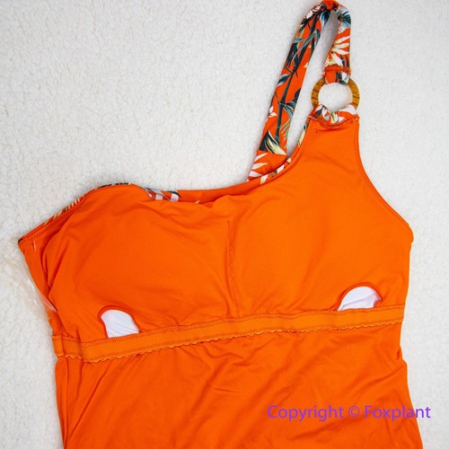 NEW Seafolly ocean alley one shoulder ring maillot one piece swimsuit, US 10 - Picture 13 of 17