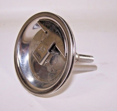 Threaded Locking Handle Stainless Steel 2-3/4'' Diameter