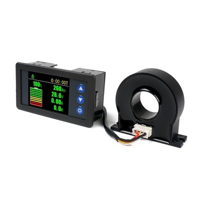 H56AH LCD Display Digital Hall-Coulomb Meter Voltage Current Power Meter 0-400A