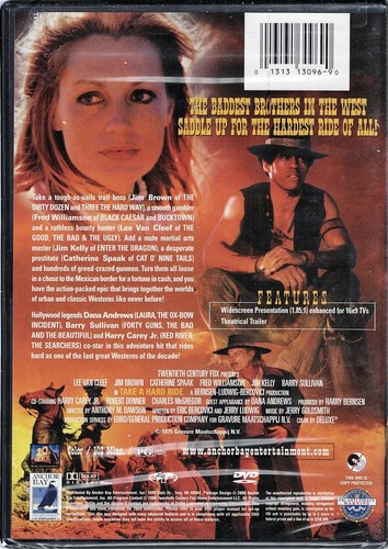 Black Action Spaghetti Western DVD TAKE A HARD RIDE w/Jim Brown, Lee Van Cleef - Picture 2 of 2