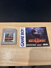 Mortal Kombat 2 - Nintendo Game Boy - Game & Manual Working!