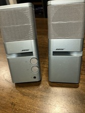 Bose Media Mate Computer Speakers Ice Blue Pair Untested No Power Cable