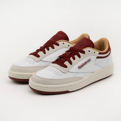 Reebok Club C 85 Color White Red 100229839 Sneaker with Box Men Us7.5