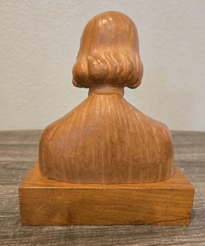 St. John Vianney Wood Wooden Carved Bust E. Thomann Made in Switzerland - Picture 6 of 18