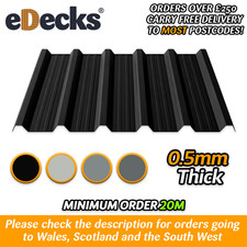 Plastisol Coated Box Profile Roofing Sheets 0.5mm Thick Cut to Size