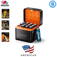 12-Pack Rechargeable Lithium aa Batteries with Charger, 1.5V Constant Output,...