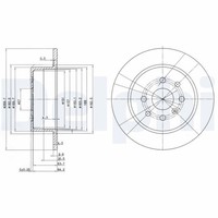 2X Bremsscheibe Delphi BG3141 FüR Opel CC Vectra J96 Caravan F19 F68 16V F35 DTI