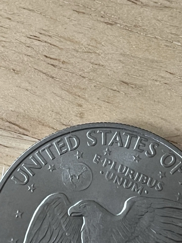 1972D Eisenhower dólar erro ilhas desaparecidas sob a Flórida - Imagem 3 de 3