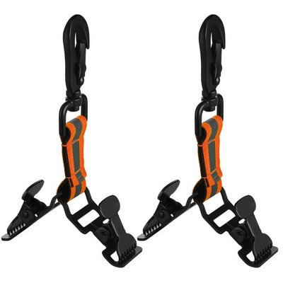 Yingzhao 2 Pieces Firefighter Glove Clip for Work Safety Holder Orange