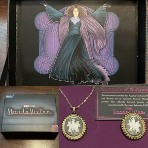 Marvel WandaVision Agatha Harkness Brooch & Necklace Prop Replica Set