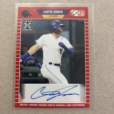 2021 Leaf Pro Set Baseball Blaster Auto Carter Jensen #PS-CJ1 Auto xb2