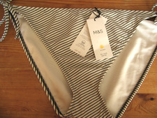 NWT  M&S  SWIMWEAR    SIDE  TIE   STYLE   BIKINI   BOTTOMS   SIZE   LARGE
