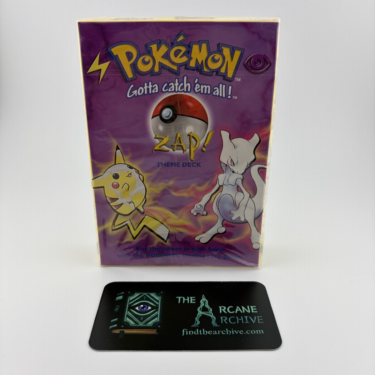 1999 Pokémon Base Set Zap! Theme Deck Factory Sealed Box WOTC