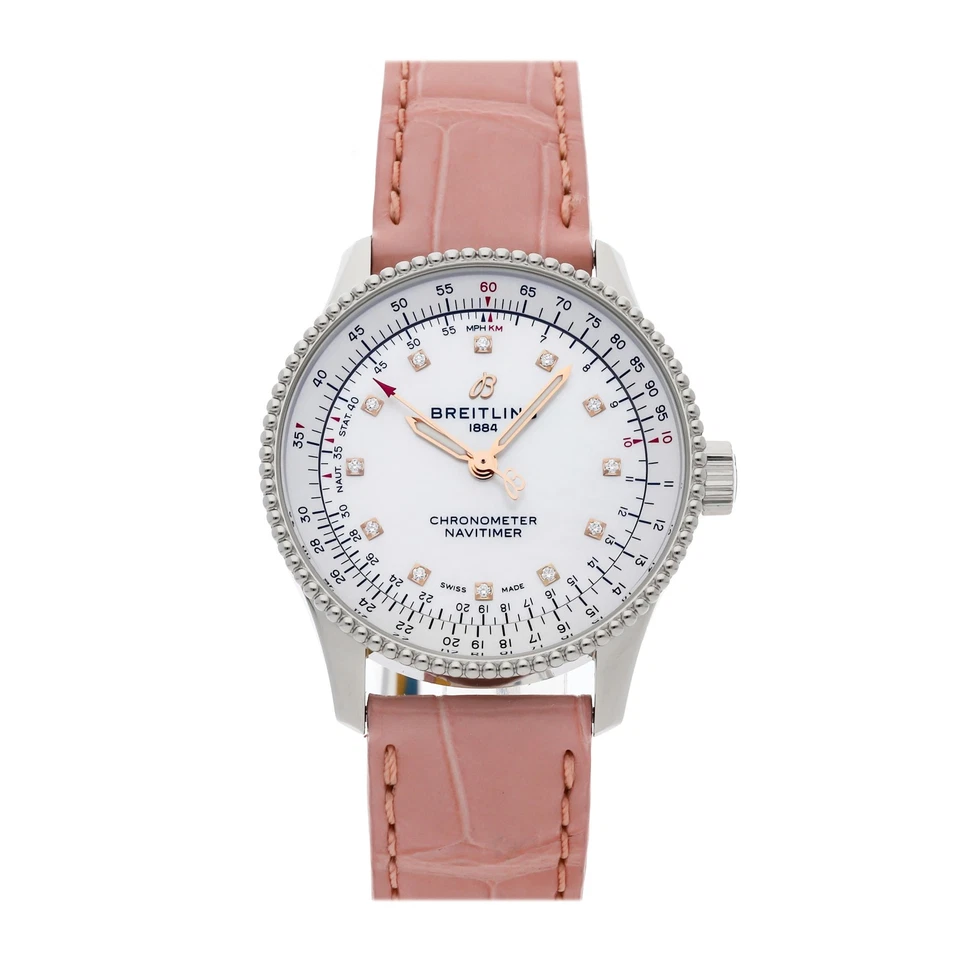 Breitling Navitimer Automatic 35mm Steel Ladies Strap Watch A17395211A1P4