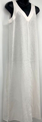 DKNY Linen V-Neck Maxi Dress - Natural - Size XS DKNY Linen V-Neck Maxi Dress - Natural - Size XS