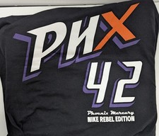 Nike Tee WNBA Phoenix Mercury Brittany Griner Nike Rebel Edition #42 Size S NWT