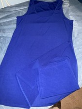 SHEIN Sleeveless Split Sides Dress With Shorts. Size 2xl, Royal Blue, 2 Pieces