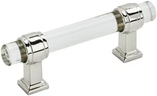 Amerock BP36659 Glacio 3" Center to Center Bar Cabinet Pull - Nickel