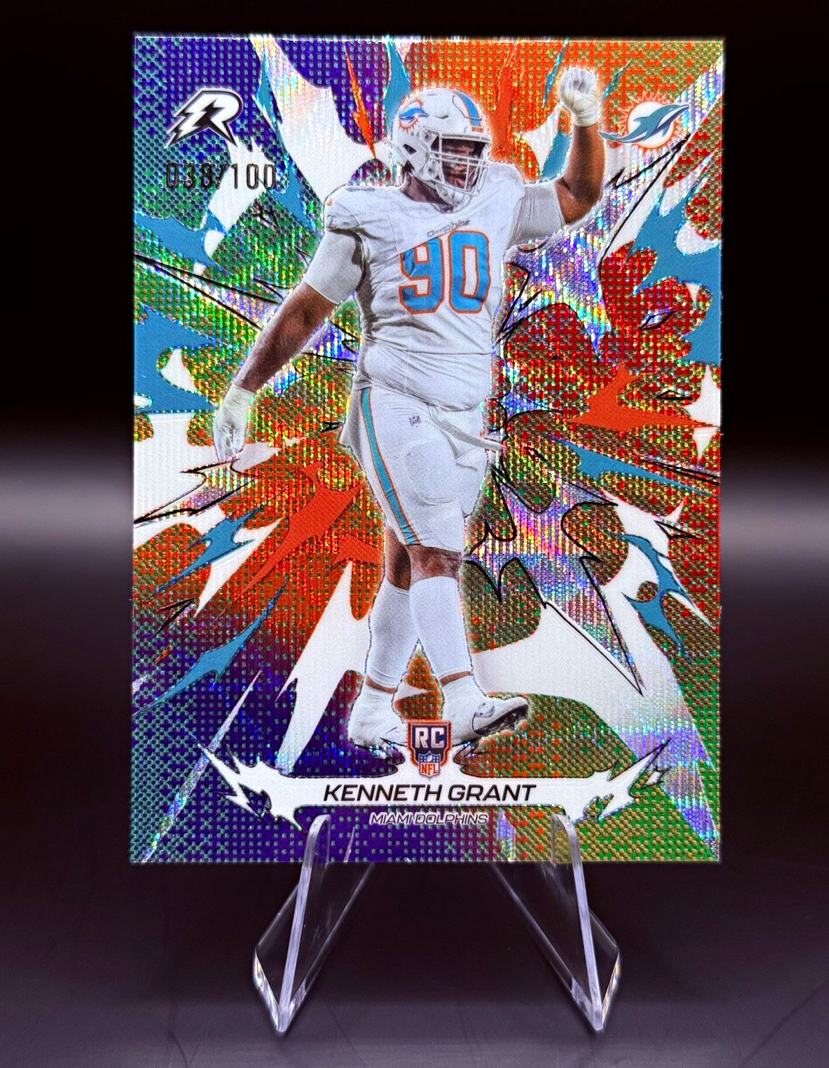 2026 Topps Resurgence Kenneth Grant Miami Dolphins RC #156 Numbered 38/100