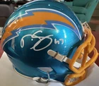 DARREN SPROLES Autographed Chargers ELECTRIC BLUE Flash Speed Mini Helmet BAS