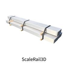 N Scale Steel Mill Aluminum Ingot Flat Car Lo...