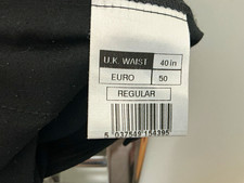 Sovereign Black 2-Piece Formal Suit Regular Fit 40in Chest/Waist Lined