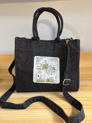 Peanuts Snoopy Denim Handbag/Crossbody Bag  * New