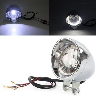 For Honda VTX 1800 Retro LED Headlight Spotlight Lamp Turn Signal Light Chrome