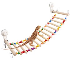 Bearded Dragon Window Ladder with 2 Sturdy Suction Cups, 21.6''x7.1'' Large L...