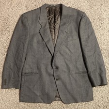 Mani Giorgio Armani Blazer Mens 46R Gray Sports Coat All Virgin Wool SAKS FIFTH