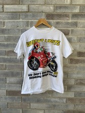 VTG Ducati Motorcycle Bike Racing Turn One 90's White T-Shirt Sz M Weight Limits