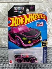 Hot Wheels HW Screen Time 1/10 Monster High Ghoul Mobile 3/250 New For 2024 Pink