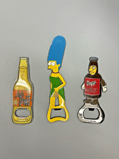 Lote de 3 abridores de botellas de imán de Los Simpson Marge Duff