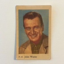 John Wayne 1958 Dutch Gum P Set Trading Card  #12