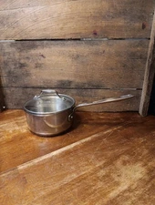 Emeril 1.5 Qt Quart Cook Saucepan Pot Stainless Steel Copper Core. No Lid