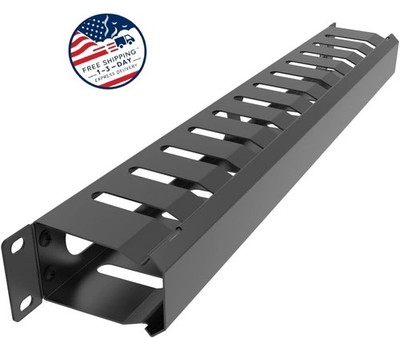 Sistema de gestión de cables para rack de servidores de 19 pulgadas, metálico