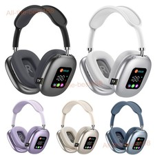 Wireless Bluetooth 5.4 Headphones Over Ear LED Headset Stereo Noise Cancelling