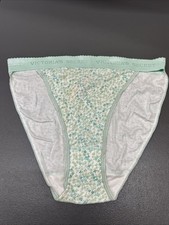 NWT VINTAGE VICTORIAS SECRET HI CUT RIO COTTON UNDERWEAR PANTY Large Leg Brief
