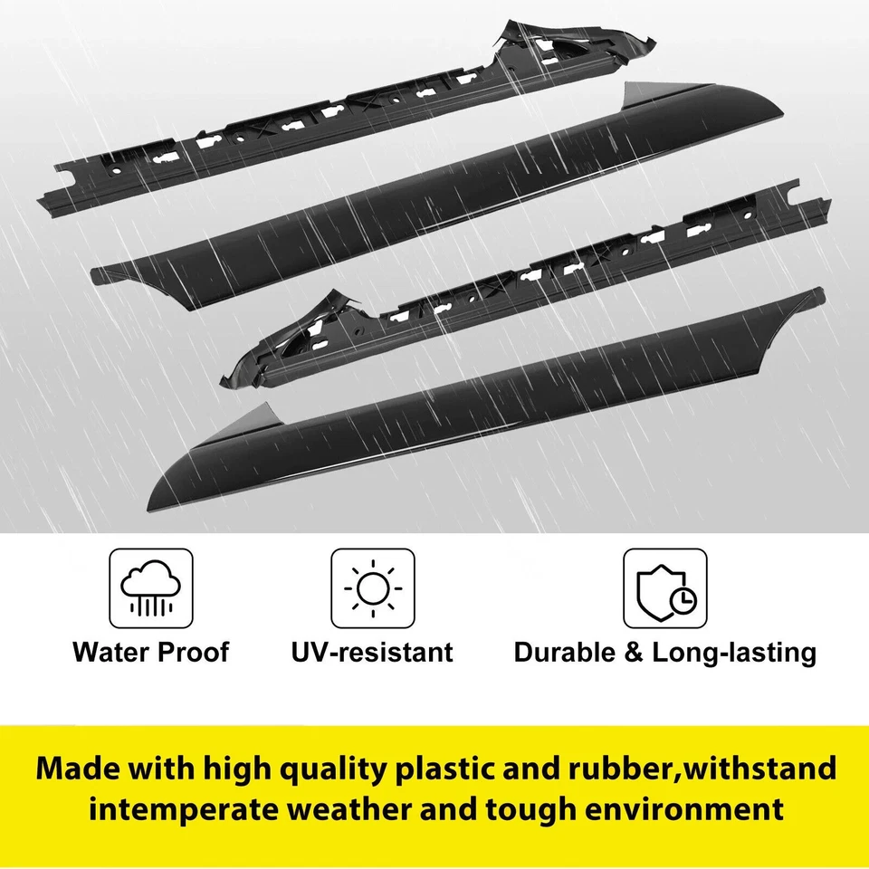 4 piezas para parabrisas izquierdo derecho Ford Explorer 11-19 moldura pilar A Foto 4 de 4