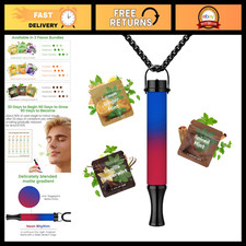 Collar respiratorio ajustable para aliviar la ansiedad, colgante de aromaterapia con flujo de aire