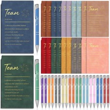 40 Pcs Employee Appreciation Gifts Bulk Inspirational Notebook A6 PU Leather ...