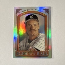 Leaf Heading for the Hall Insert Wade Boggs #4 Yankees Serial Numbered /3500