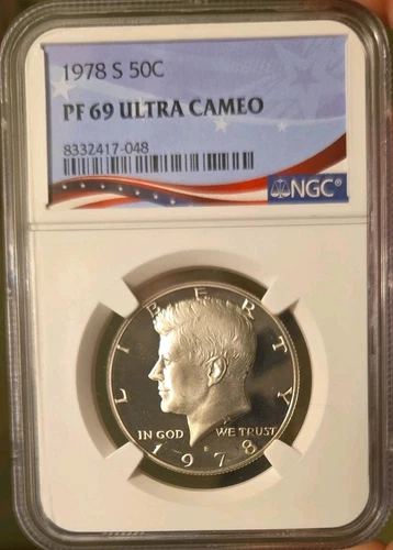 1978 S 50c Kennedy Half Dollar NGC PF69 Ultra Cameo Proof San Francisco