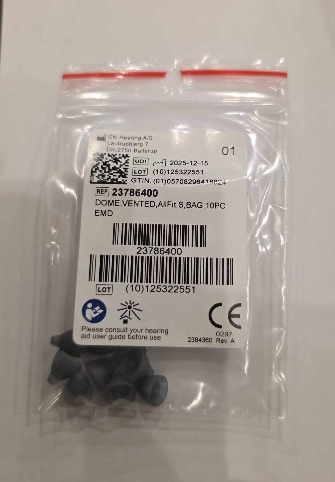 Brand New Resound GN Vented Domes Allfit Small (10 / Pack) - USA Fast Ship