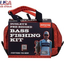David Dudley Pre-Rigged Bass Fishing Kit Wacky Ned Neko Rigs Bait Bag Included